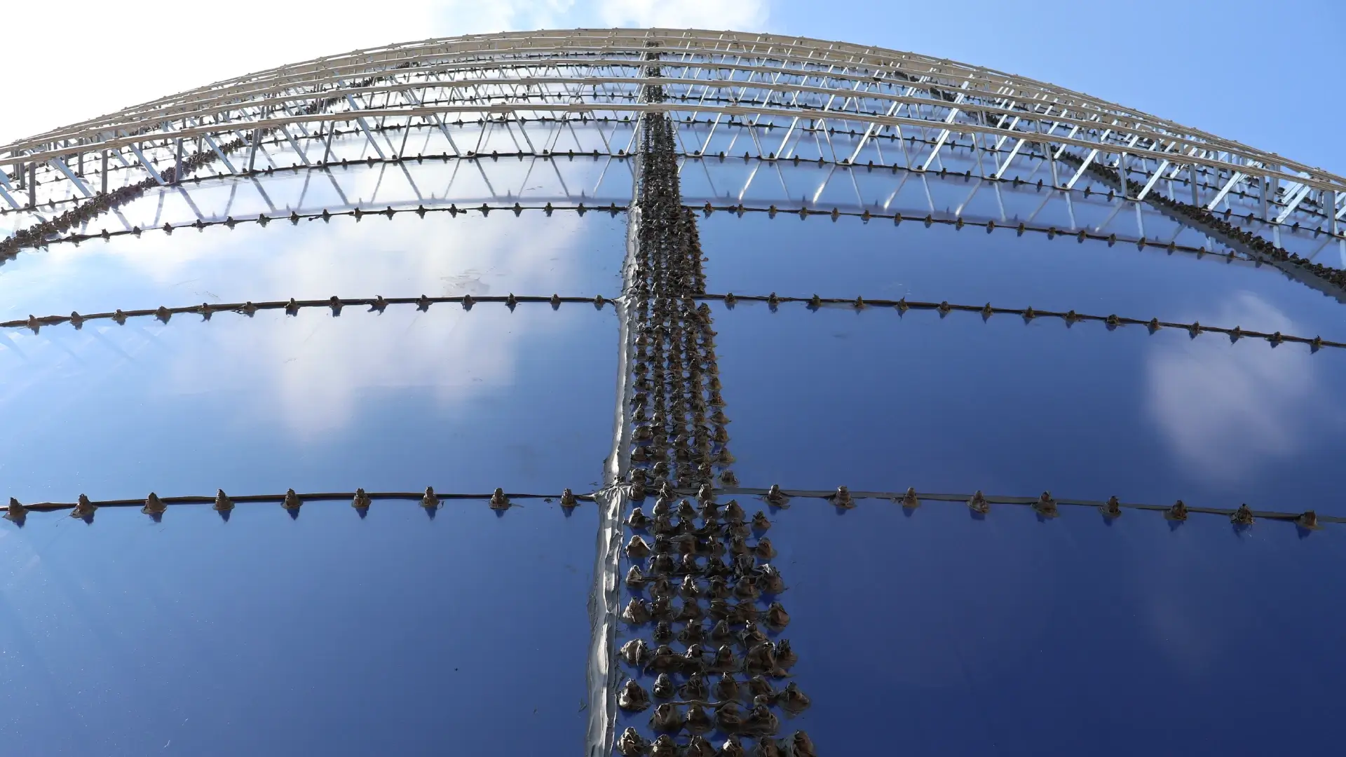 Close up detailed image of Greatario’s biogas digester tank modular system Close up detailed image of Greatario's biogas digester tank modular system