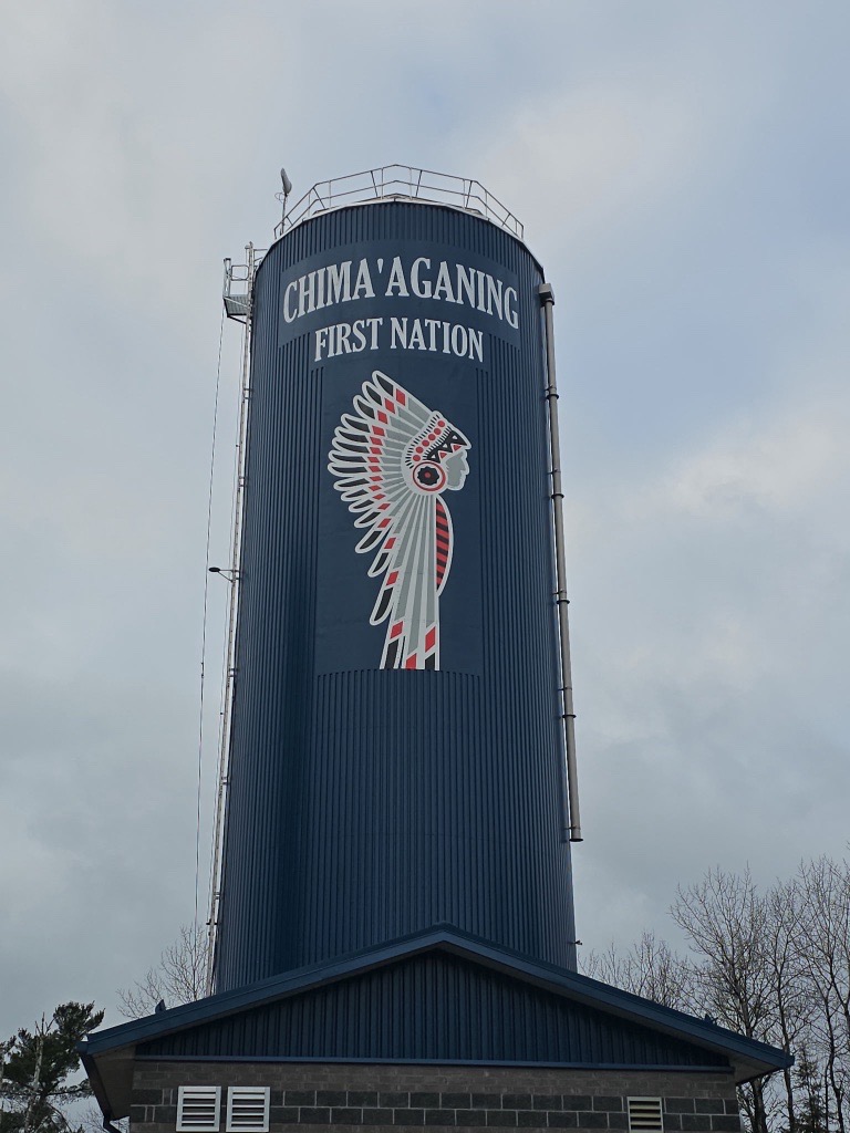 Chima’aganing First Nations water tower built by Greatario Chima'aganing First Nations water tower built by Greatario